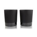 Viski Warren Black Stoneware Tumblers 4326